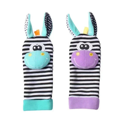 Baby Rattle Socks – Soft Animal Wrist & Foot Toy