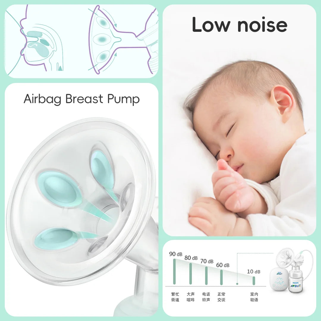 Portable Electric Breast Pump – Smart Massage, Pain-Free Milk Flow