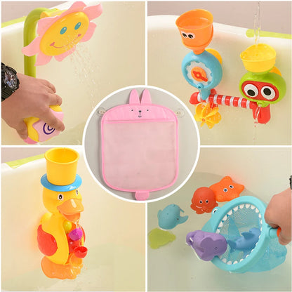 Baby Bath Toy Mesh Bag – Cartoon Storage & Organization
