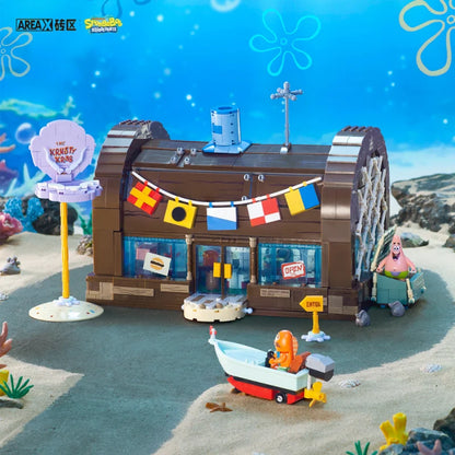 SpongeBob Krusty Krab Building Block Set – Creative Fun
