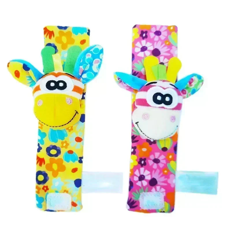 Baby Rattle Socks – Soft Animal Wrist & Foot Toy