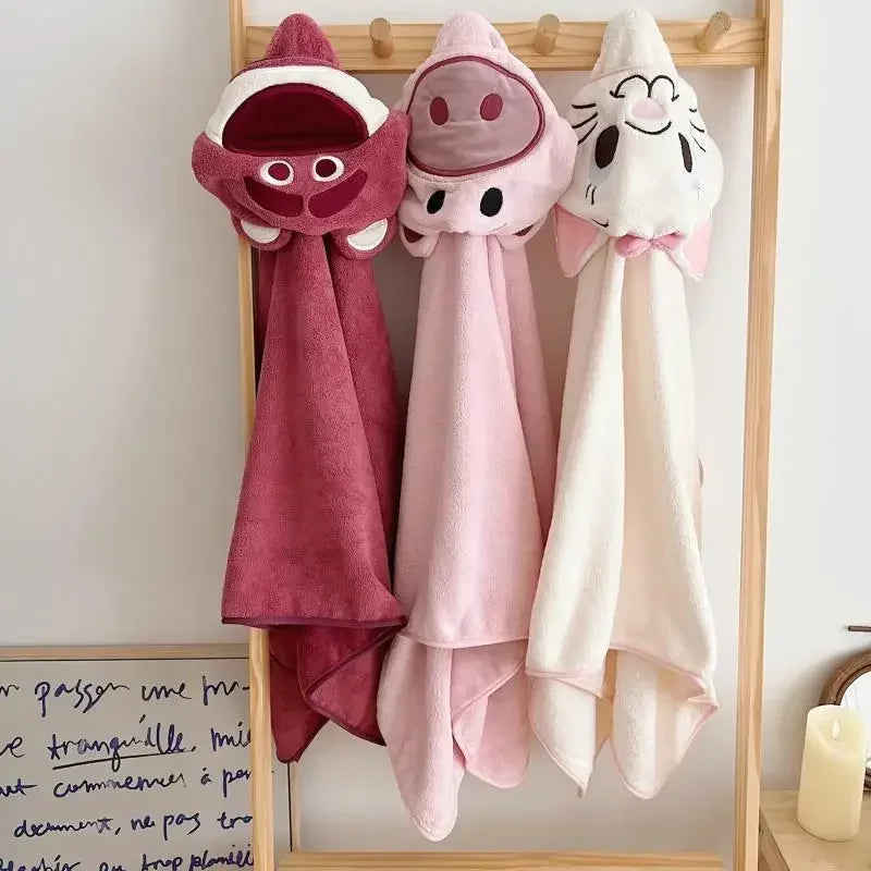 Cute Baby Hooded Bath Towel – Soft & Absorbent 70x140cm