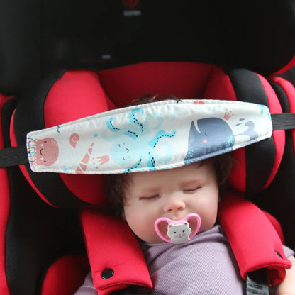 Baby Car Seat Head Support – Adjustable Strap for Safe Sleep