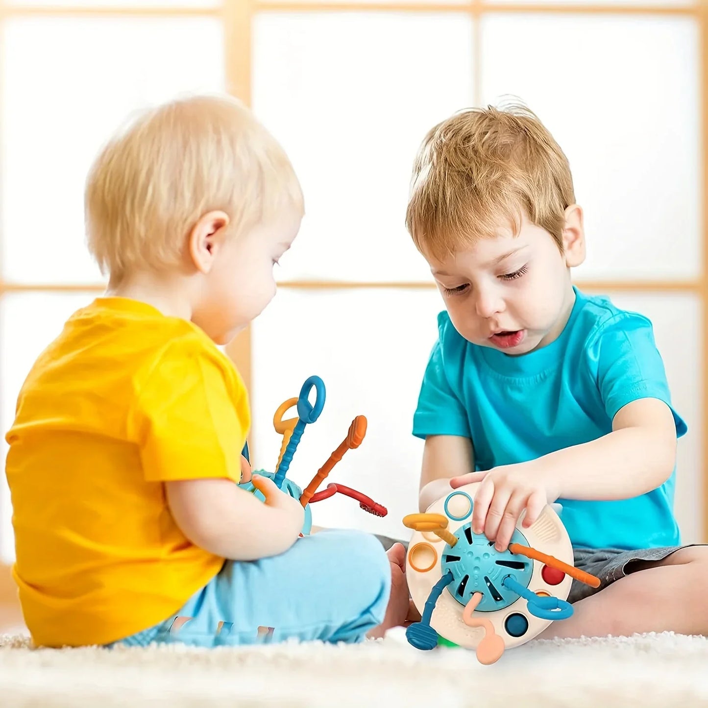 Montessori Sensory Toy for Toddlers – Push & Pull Skill Builder