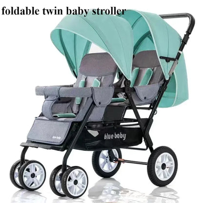 Double Stroller Front & Rear Seats – Lightweight Foldable
