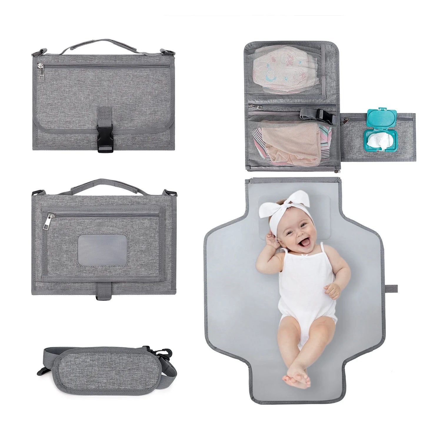 3-in-1 Baby Diaper Pad – Waterproof & Travel-Friendly
