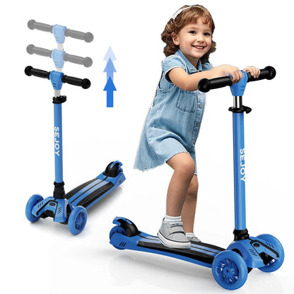 Kids Scooter with LED Wheels – Adjustable & Foldable Fun