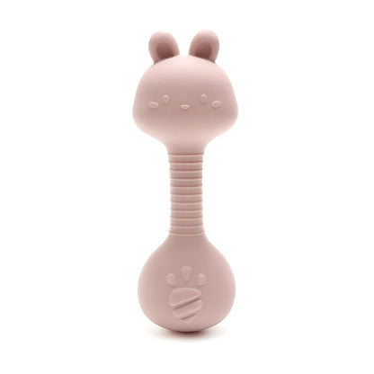Silicone Baby Rattle – Easy Grip Rabbit Teether Toy