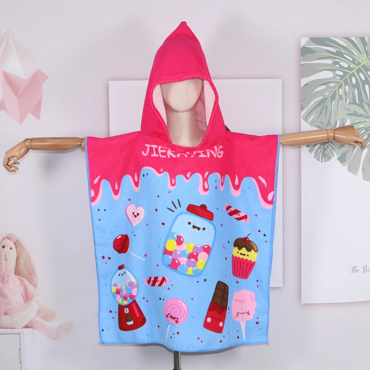 Cartoon Baby Hooded Bath Towel – Soft & Quick-Dry Cloak