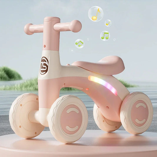 Baby Balance Bike with Anti-Tip Design for Safe Learning