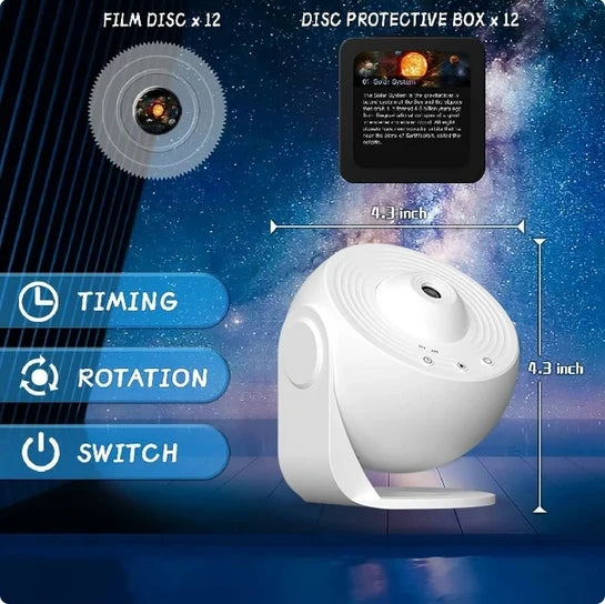 Galaxy Projector Night Light with 360° Starry Sky Effect