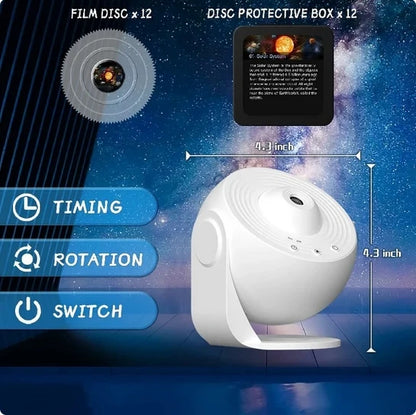 Galaxy Projector Night Light with 360° Starry Sky Effect