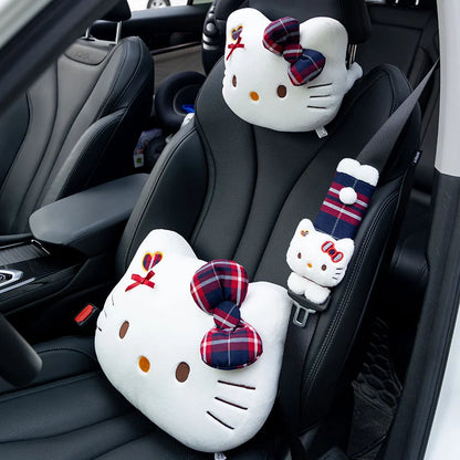 Hello Kitty Car Neck Pillow Plush Headrest Support Comfort