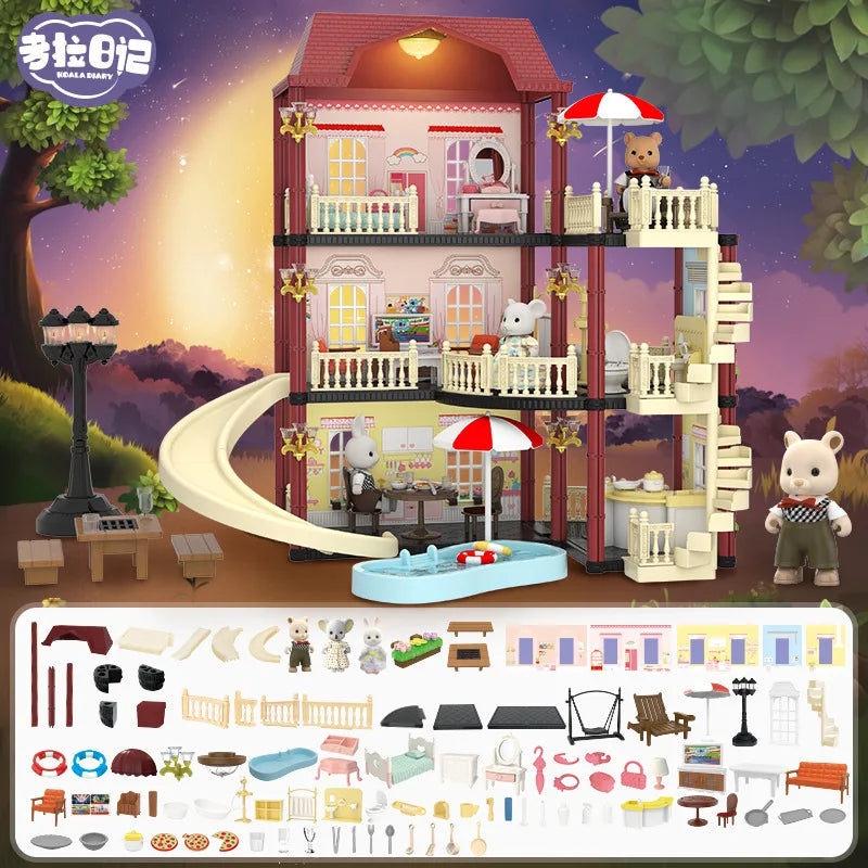 princess castle dollhouse set - KentDO