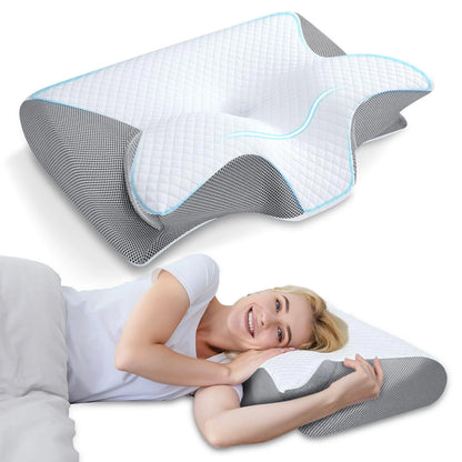 Butterfly Memory Neck Pillow for Comfortable Sleep Support