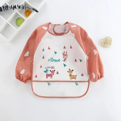 Waterproof Long Sleeve Baby Bib – Mess-Free Feeding Apron
