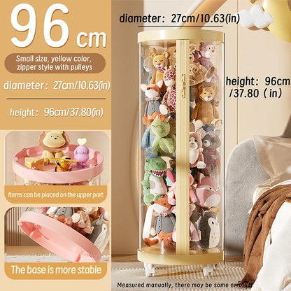 Transparent Doll Storage Box for Organized Toy Display