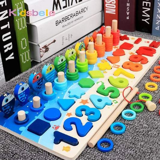 Montessori Math Toy Wooden Puzzle for Early Learning Fun